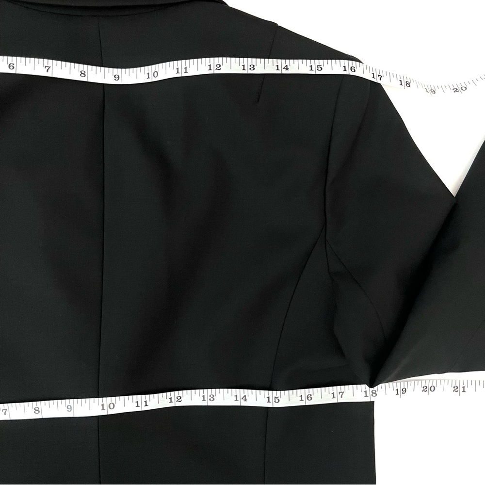 NWT | Theory | Black Wool Blend | Contemporary Women Blazer | Sz Medium - Picture 15 of 16